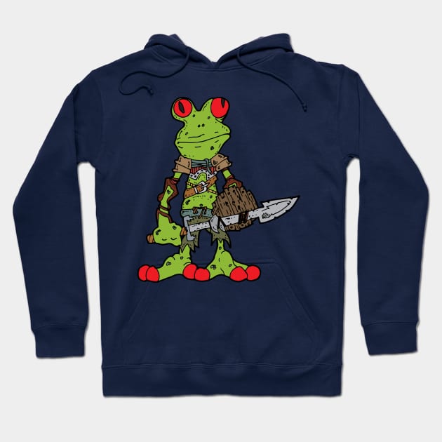 Frog Warrior Hoodie by MStephenJoy